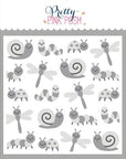 Pretty Pink Posh - Stencils - Layered Bugs-ScrapbookPal