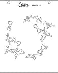 Sizzix - Layered Stencils - Strawberry Wreath-ScrapbookPal