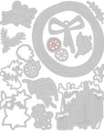 Sizzix - Tim Holtz - Thinlits Dies - Vault Festive Wreath-ScrapbookPal