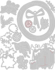 Sizzix - Tim Holtz - Thinlits Dies - Vault Festive Wreath - Scratch & Dent-ScrapbookPal