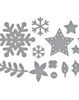 Spellbinders - 3D Felt Décor Collection - Dies - Winter & Christmas Embellishments-ScrapbookPal