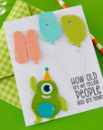 Spellbinders - Aged to Perfection Collection - Dies - HBD Balloons-ScrapbookPal