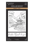 Spellbinders - Autumn in Kyoto Collection - Letterpress + Foil Plates - Scenic Kyoto-ScrapbookPal