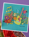 Spellbinders - Bibi's Musical Notes Collection - Dies - Musical Notes & Stave Pop-Up-ScrapbookPal