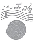 Spellbinders - Bibi's Musical Notes Collection - Dies - Musical Notes & Stave Pop-Up-ScrapbookPal