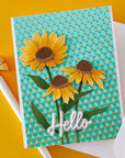 Spellbinders - Cascading Coneflowers Collection - 3D Embossing Folder - Cascading Dots-ScrapbookPal