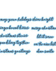 Spellbinders - Christmas Blush Collection - Letterpress + Foil Plate & Dies - Christmas Blush Sentiments-ScrapbookPal