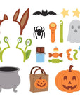 Spellbinders - Classic Mouse Costume Party Collection - Dies - Classic Mouse Trick-or-Treat Accessories-ScrapbookPal