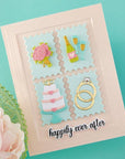 Spellbinders - Classic Mouse Wedding Collection - Letterpress + Foil Plate & Cut - Classic Mouse Wedding Sentiments-ScrapbookPal
