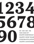 Spellbinders - Color Mix Celebrations Collection - Press Plates - Bold Color Mix Numbers-ScrapbookPal