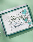 Spellbinders - Copperplate On Your Wedding Day Collection - Press Plates - Copperplate Always & Forever-ScrapbookPal