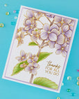 Spellbinders - Create Your Way Everyday Collection - Letterpress + Foil Plate - Thanks in Bloom-ScrapbookPal
