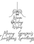 Spellbinders - Create Your Way Holiday Collection - Registration Press + Foil Plates - Tied with Cheer-ScrapbookPal