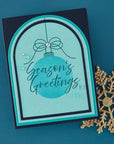 Spellbinders - Create Your Way Holiday Collection - Registration Press + Foil Plates - Tied with Cheer-ScrapbookPal