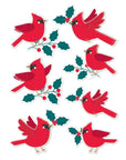 Spellbinders - Dear Santa Collection - Dimensional Stickers - Festive Birds-ScrapbookPal