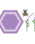 Spellbinders - Dies - Simple Vintage Lavender Fields Hexagons-ScrapbookPal