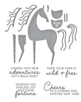 Spellbinders - Good Fortune Horse Collection - Dies - Good Fortune Horse-ScrapbookPal