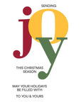 Spellbinders - Home for the Holidays Collection - Registration Press Plates - Color Mix Joy-ScrapbookPal