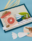 Spellbinders - Make It & Bake It Collection - Clear Stamps - Sugared Expressions-ScrapbookPal