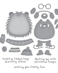 Spellbinders - Merry Mischief Collection - Clear Stamps & Dies - Hedge-Hugs-ScrapbookPal