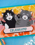 Spellbinders - Sending Hugs Collection - Dies - Congrats Cat-ScrapbookPal