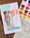 Spellbinders - Storybook Illustrations Collection - Clear Stamps - Illustrated Lady-ScrapbookPal