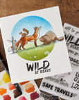 Spellbinders - Storybook Illustrations Collection - Clear Stamps - Wild Friends-ScrapbookPal