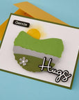 Spellbinders - Summertime Collection - Clear Stamps & Dies - Love and Hugs Sentiments-ScrapbookPal