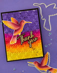 Spellbinders - Timeless Textures Collection - 3D Embossing Folder - Hummingbird Garden-ScrapbookPal
