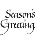 Spellbinders - Upright Italic Holiday Sentiments Collection - Letterpress + Foil Plate - Upright Italic Season's Greetings-ScrapbookPal