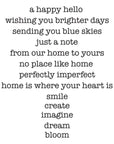 Spellbinders - Whimsical Village Collection - Clear Stamps - Whimsical Wishes-ScrapbookPal