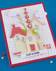 Spellbinders - Whimsical Village Collection - 3D Embossing Folder - Whimsical Skies-ScrapbookPal