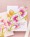 Spellbinders - Yana's Tulips Collection - Letterpress + Foil Plate & Stencils - Tulips and Daffodils-ScrapbookPal