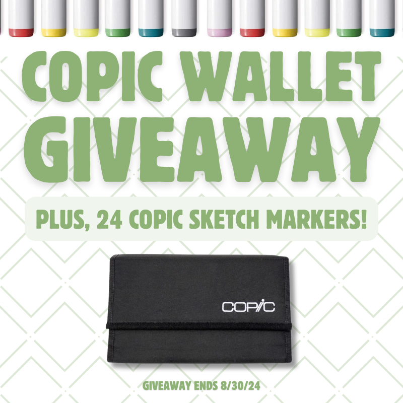 Giveaway: Copic Wallet + 24 Sketch Markers - August 2024