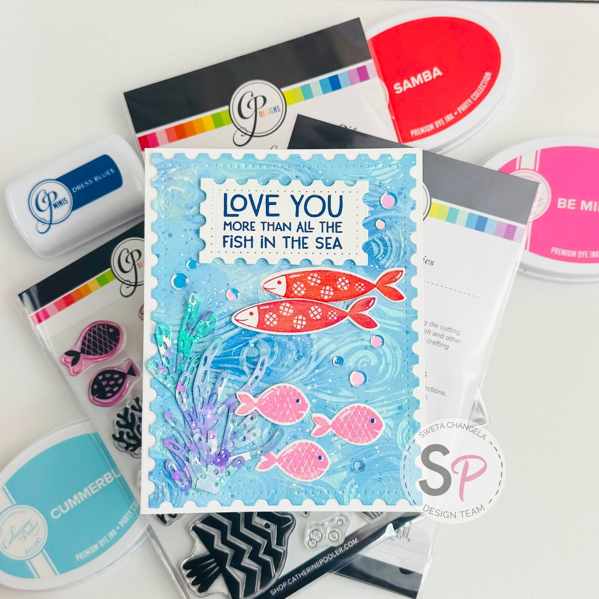 Shimmery Under the Sea Card with Catherine Pooler Best Fishes