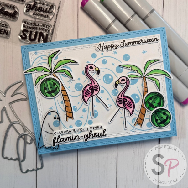 Hero Arts Beach Boos and Ghoul Summer