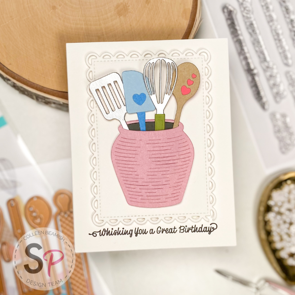 Whisking You a Great Birthday featuring Spellbinders Make It & Bake It Collection
