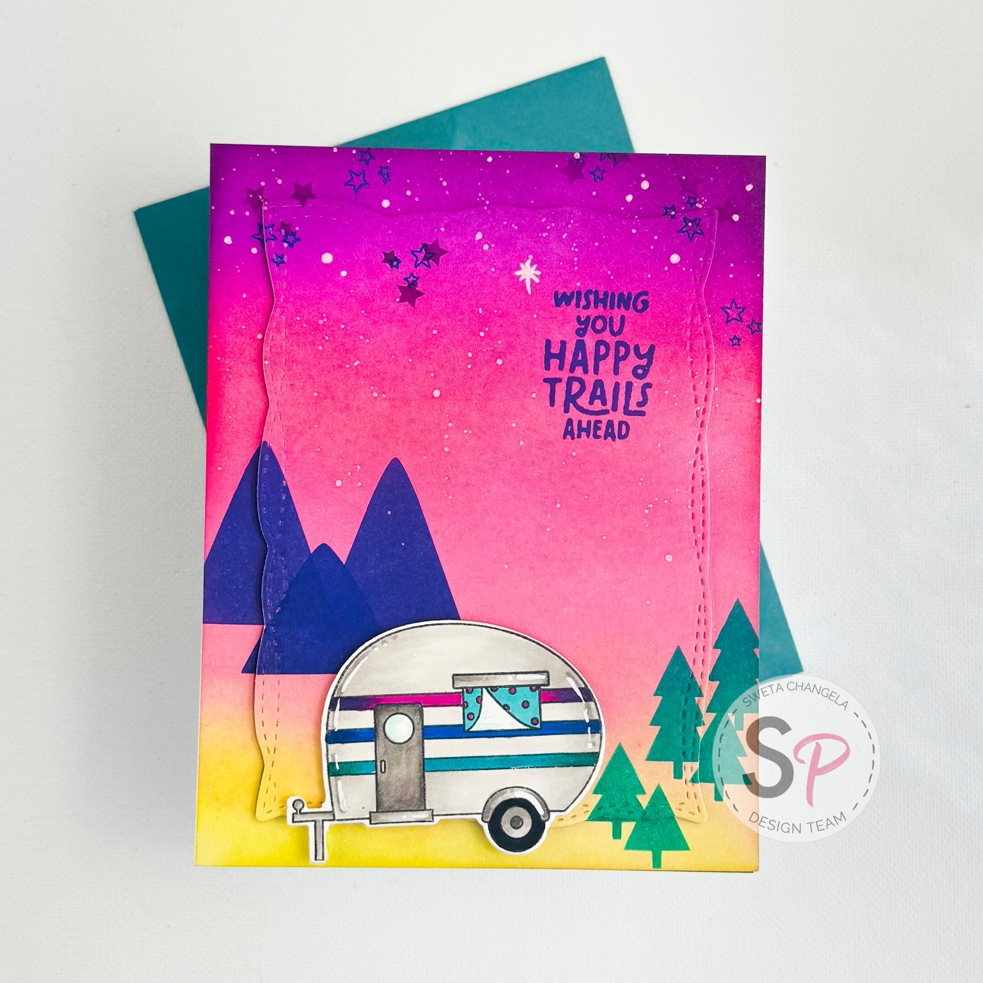 Dimensional Scenic Card with Catherine Pooler Happy Trail-ers Collection