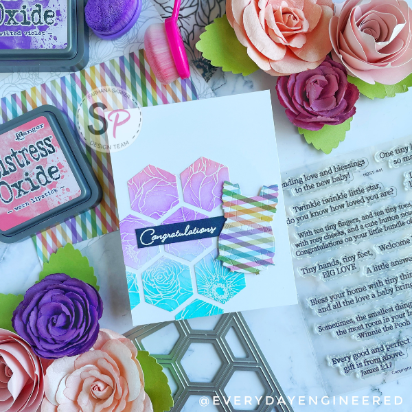 Baby Laundry Card (with Honey Bee Stamps) by Farhana