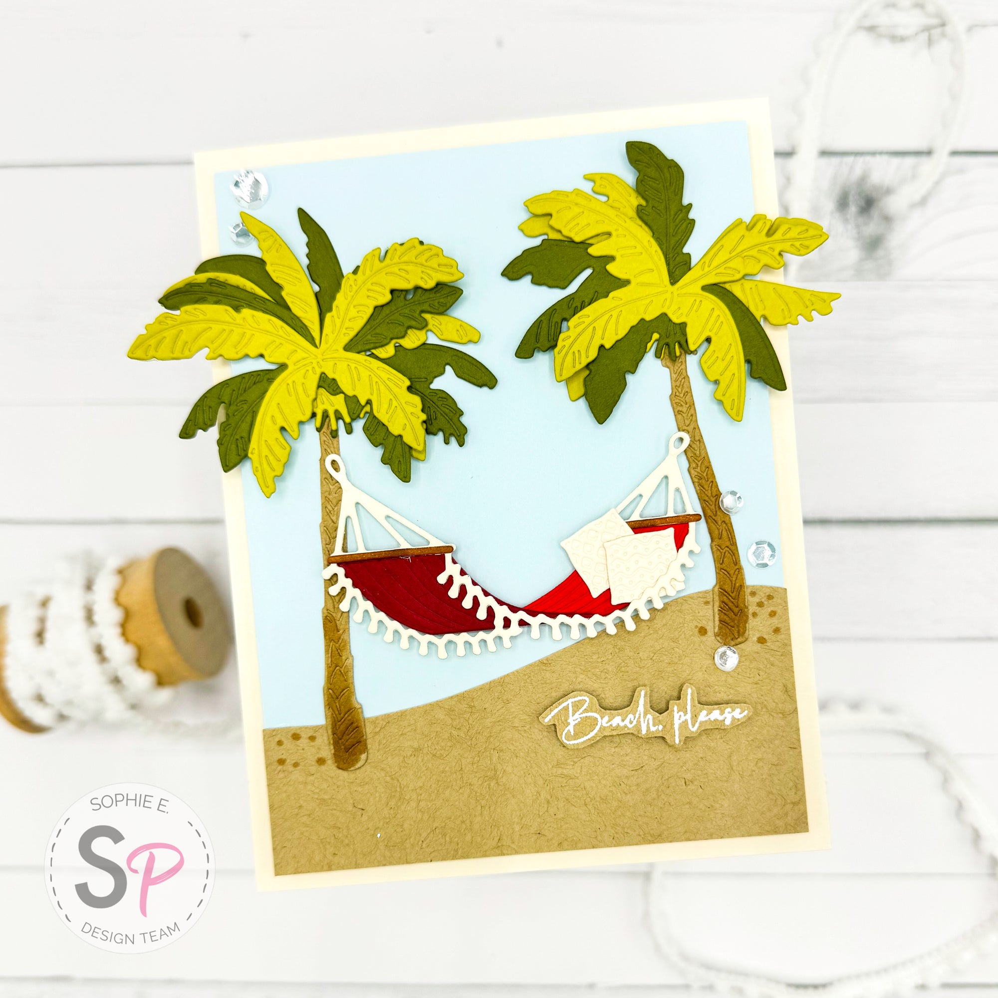 Honey Bee Stamps Summer Beach Card