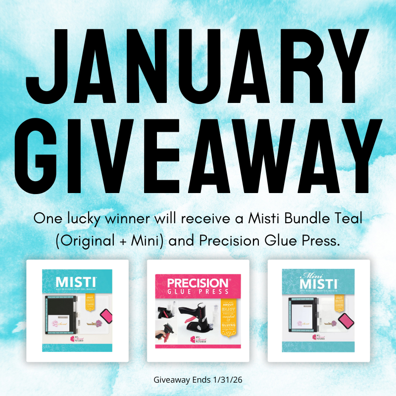 Giveaway: MISTI Teal Bundle + Precision Glue Press - January 2026