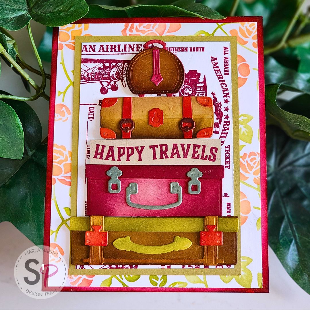 Honey Bee Stamps - Lovely Layers "Small Suitcases"