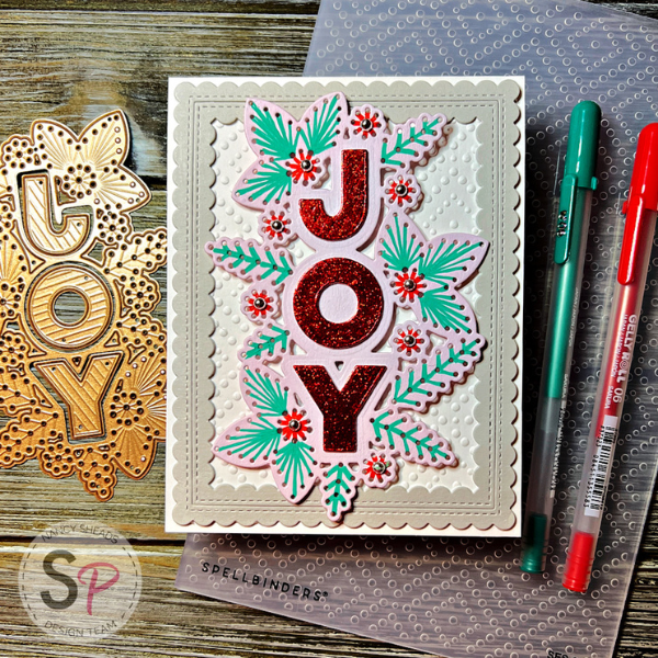 Spellbinders Stitched Joy by Nancy