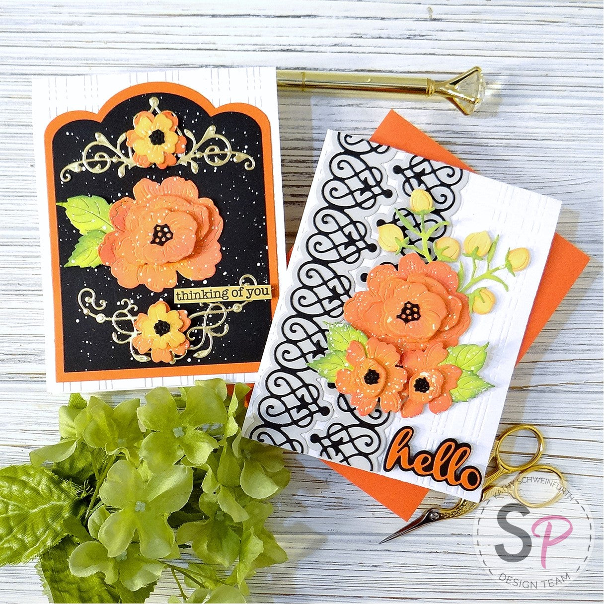 Spellbinders Timeless Collection and Vintage Florals
