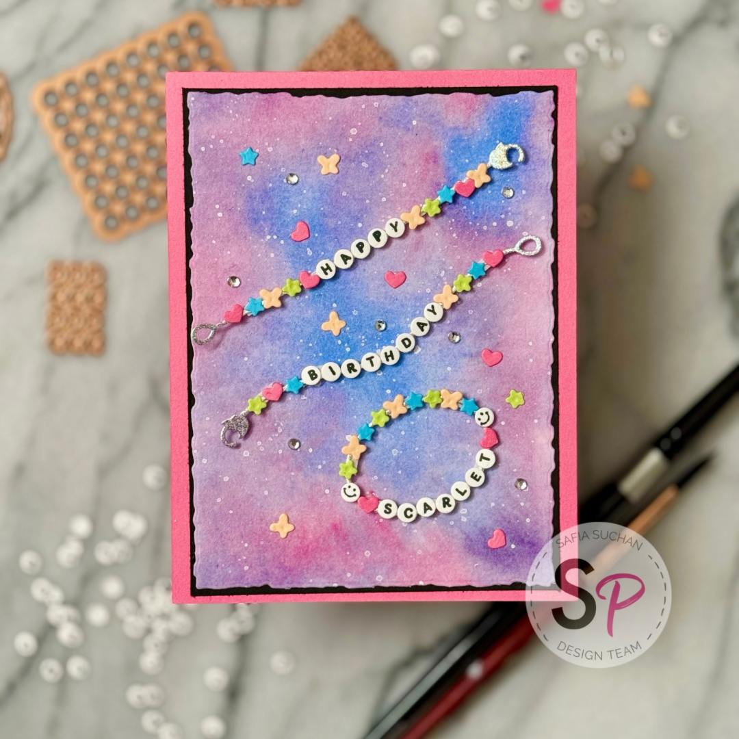 Spellbinders Beads of Friendship Collection - Birthday Card