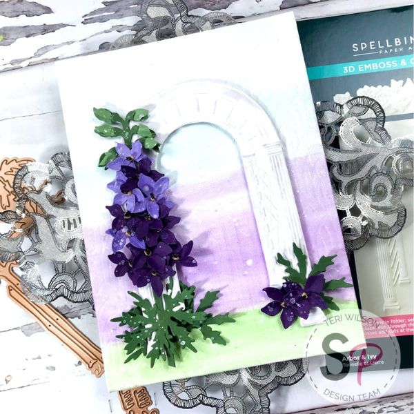 Home Decor with Spellbinders Delphinium Dies