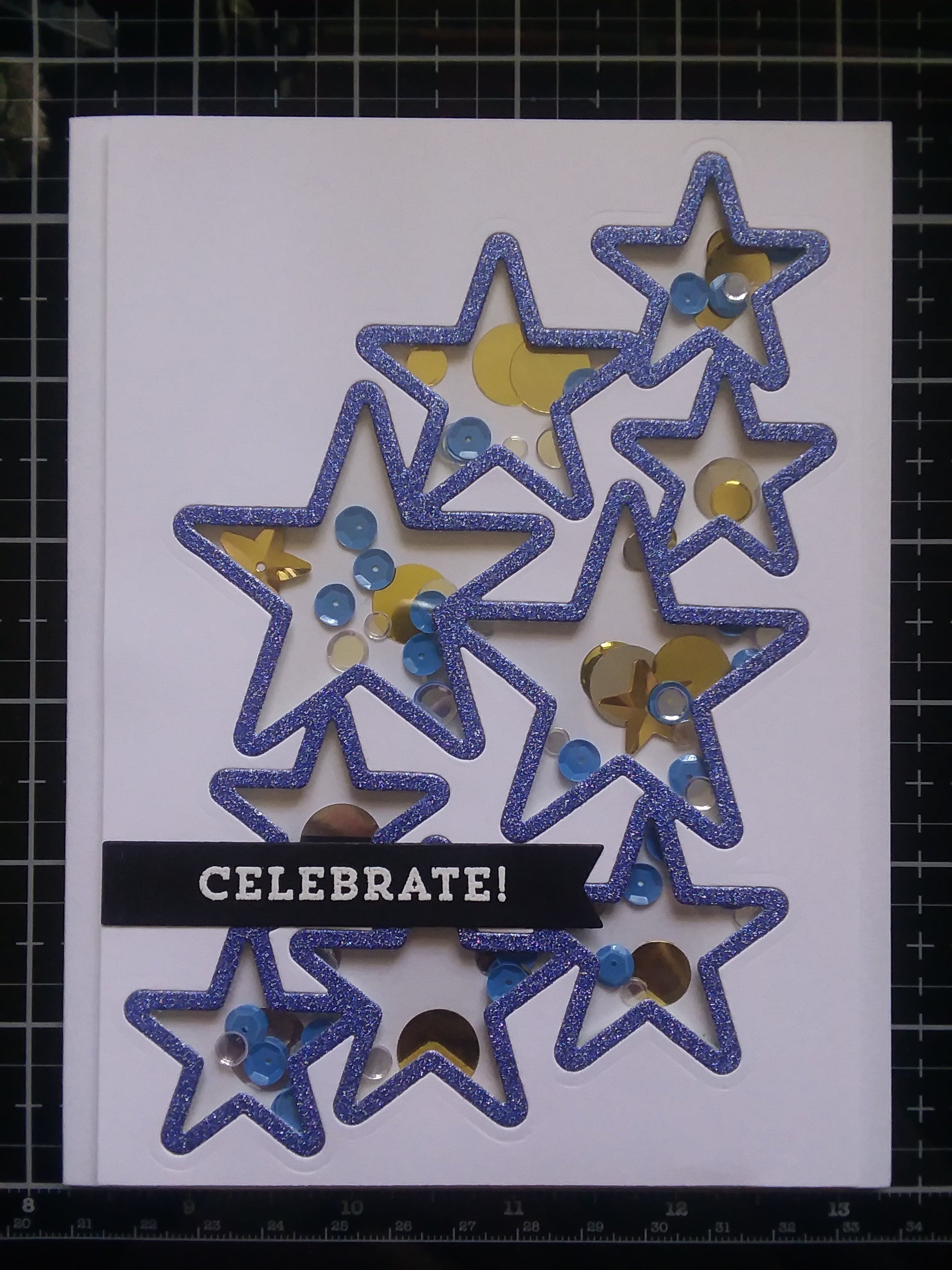 Celebrate Shaker Card by Karen