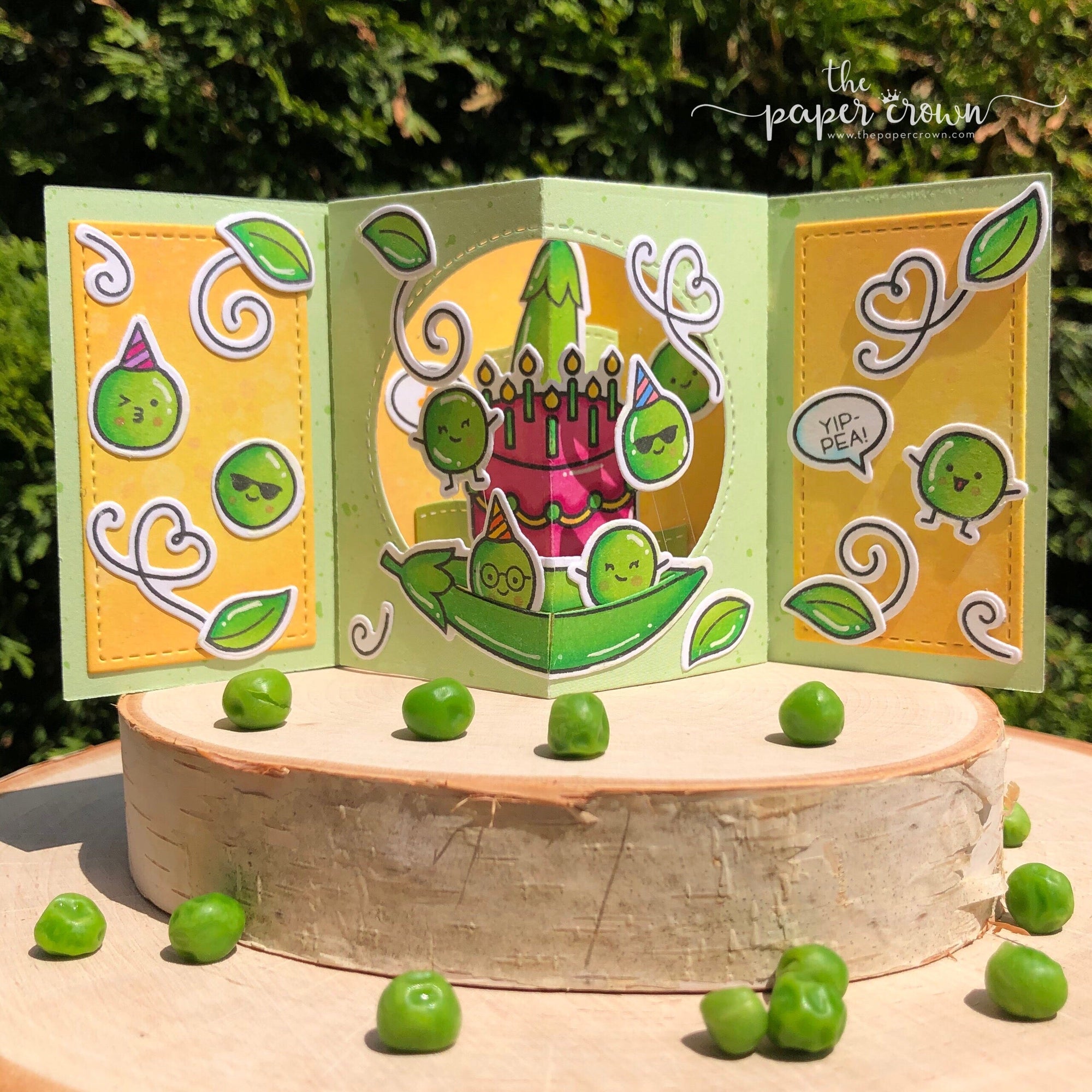 Yip-PEA! Birthday Card by Su-Queen