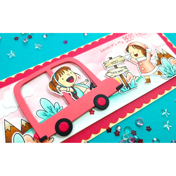 It's My Friend! Adorable Slimline Card