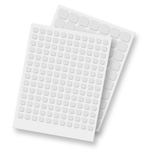 3L - Scrapbook Adhesives - 3D Foam Squares - White Variety Pack - Thin-ScrapbookPal